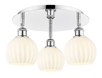 Ballston Three Light Semi-Flush Mount in Polished Chrome (405|5163CPCG12176WV)