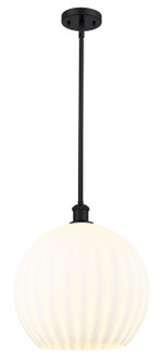 Ballston One Light Pendant in Matte Black (405|5161SBKG121714WV)
