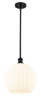 Ballston One Light Mini Pendant in Matte Black (405|5161SBKG121712WV)
