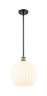 Ballston One Light Mini Pendant in Black Antique Brass (405|5161SBABG121712WV)