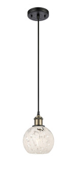 Ballston One Light Mini Pendant in Black Antique Brass (405|5161PBABG12166WM)