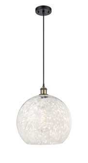 Ballston One Light Pendant in Black Antique Brass (405|5161PBABG121614WM)