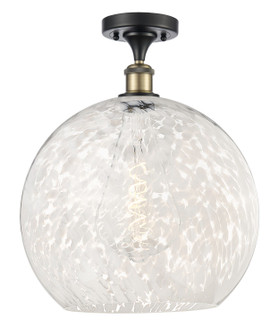 Ballston One Light Semi-Flush Mount in Black Antique Brass (405|5161CBABG121614WM)
