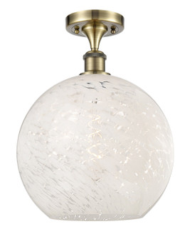 Ballston One Light Semi-Flush Mount in Antique Brass (405|5161CABG121612WM)
