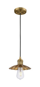 Franklin Restoration One Light Mini Pendant in Brushed Brass (405|201CBBM17BB)