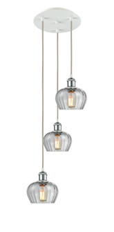 Ballston LED Pendant in White Polished Chrome (405|113B3PWPCG92)