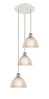 Ballston LED Pendant in White Polished Chrome (405|113B3PWPCG422)