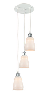 Ballston LED Pendant in White Polished Chrome (405|113B3PWPCG391)