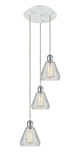 Ballston LED Pendant in White Polished Chrome (405|113B3PWPCG275)