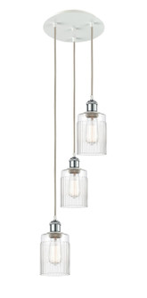 Ballston LED Pendant in White Polished Chrome (405|113B3PWPCG342)