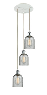 Ballston LED Pendant in White Polished Chrome (405|113B3PWPCG257)