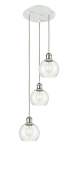 Ballston LED Pendant in White Polished Chrome (405|113B3PWPCG1226)