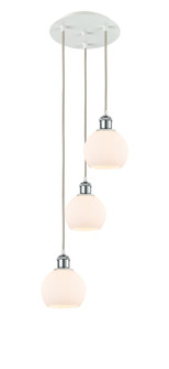 Ballston LED Pendant in White Polished Chrome (405|113B3PWPCG1216)