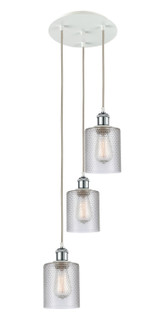 Ballston LED Pendant in White Polished Chrome (405|113B3PWPCG112)