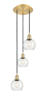 Ballston Three Light Pendant in Satin Gold (405|113B3PSGG1246)