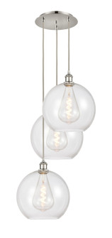 Ballston Three Light Pendant in Polished Nickel (405|113B3PPNG12212)
