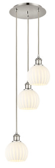 Ballston Three Light Pendant in Polished Nickel (405|113B3PPNG12176WV)