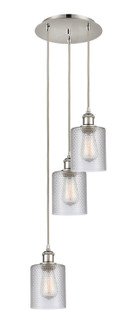 Ballston Three Light Pendant in Polished Nickel (405|113B3PPNG112)