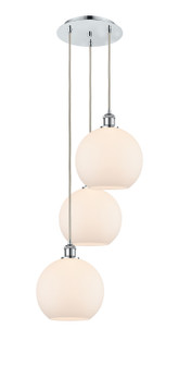Ballston Three Light Pendant in Polished Chrome (405|113B3PPCG12110)