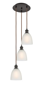 Ballston Three Light Pendant in Oil Rubbed Bronze (405|113B3POBG381)