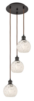 Ballston Three Light Pendant in Oil Rubbed Bronze (405|113B3POBG12166WM)