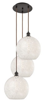 Ballston Three Light Pendant in Oil Rubbed Bronze (405|113B3POBG121612WM)