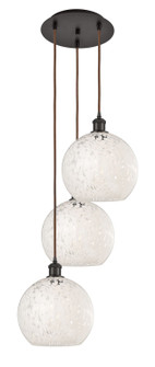 Ballston Three Light Pendant in Oil Rubbed Bronze (405|113B3POBG121610WM)