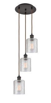 Ballston Three Light Pendant in Oil Rubbed Bronze (405|113B3POBG112)