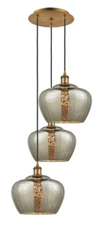 Ballston Three Light Pendant in Brushed Brass (405|113B3PBBG96L)
