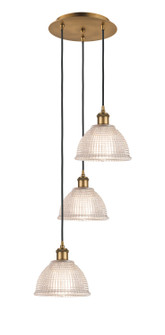 Ballston Three Light Pendant in Brushed Brass (405|113B3PBBG422)