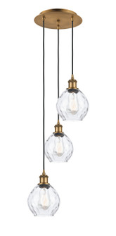 Ballston Three Light Pendant in Brushed Brass (405|113B3PBBG362)