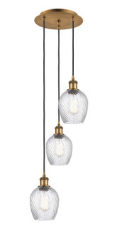 Ballston Three Light Pendant in Brushed Brass (405|113B3PBBG292)