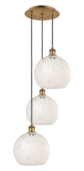 Ballston Three Light Pendant in Brushed Brass (405|113B3PBBG121610WM)