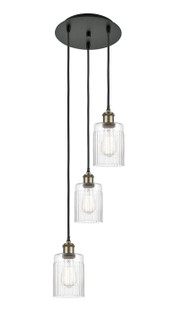 Ballston Three Light Pendant in Black Antique Brass (405|113B3PBABG342)