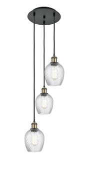 Ballston Three Light Pendant in Black Antique Brass (405|113B3PBABG292)