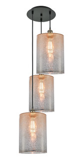 Ballston Three Light Pendant in Black Antique Brass (405|113B3PBABG116L)