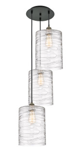 Ballston Three Light Pendant in Black Antique Brass (405|113B3PBABG1113L)