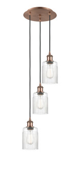Ballston Three Light Pendant in Antique Copper (405|113B3PACG342)