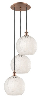 Ballston Three Light Pendant in Antique Copper (405|113B3PACG121610WM)