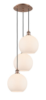 Ballston Three Light Pendant in Antique Copper (405|113B3PACG12110)