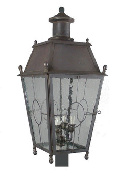 Fairmont Three Light Post Mount in Dark Brass (265|FA47312DBSS)