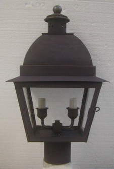 Gresham Two Light Post Mount in Dark Copper (265|89213DCC)