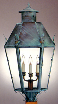 Citadele Three Light Post Mount in Verdi Green (265|68432VGC)