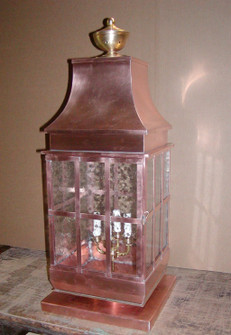 Covington Four Light Pier Mount in Raw Copper (265|5683PIERRCSS)