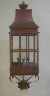 Covington Four Light Post Mount in Antique Copper (265|56833ACSS)