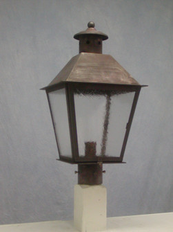 Krenshaw One Light Post Mount in Dark Brass (265|45133DBS)