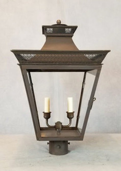 Bernard Two Light Post Mount in Dark Copper (265|42512DCC)