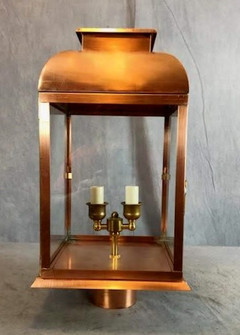 Meridian Two Light Post Mount in Raw Copper (265|35123RCC)