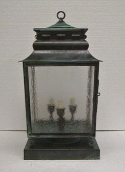Gillman Three Light Pier Mount in Verdi Green (265|325MPIERVGS)