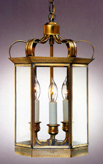 Princess Three Light Pendant in Antique Brass (265|13813ABC)